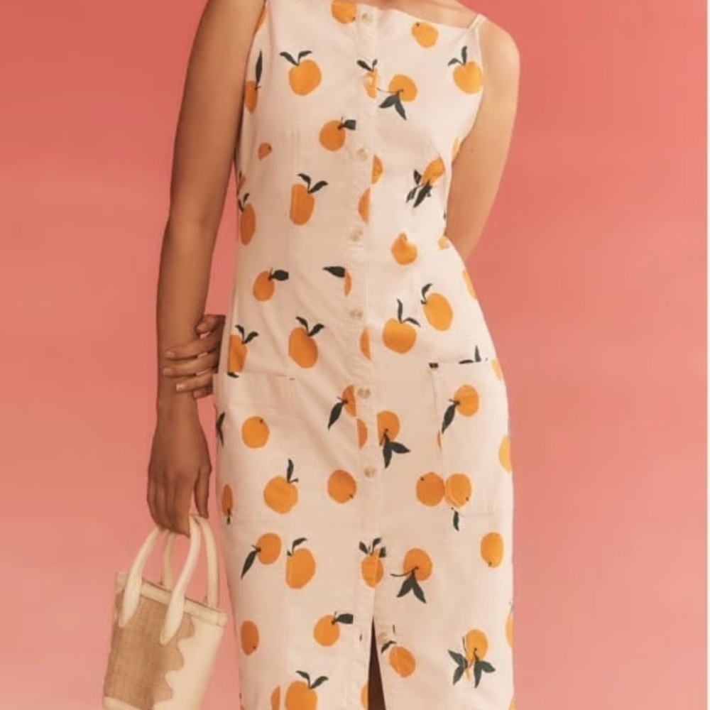 Anthropologie Dress with Orangs - Picture 8 of 8